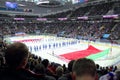 Start hockey match at the Ice Palace in Minsk, Belarus.