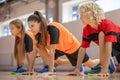 Kids in sportswear getting ready to start the game Royalty Free Stock Photo