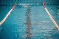 Start and lane of swimming pool Royalty Free Stock Photo