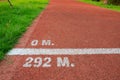Start line of run track Royalty Free Stock Photo