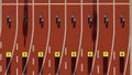 Start line running athletic track