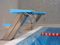 Start line in swimming pool Royalty Free Stock Photo
