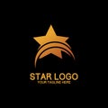 start logo design modern concept art orange