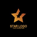 start logo design modern concept art orange