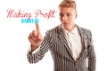 Start making profit concept Royalty Free Stock Photo