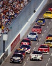 Start of a NASCAR race in Martinsville, VA Royalty Free Stock Photo