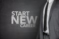 Start new career on Blackboard Royalty Free Stock Photo