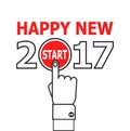 Start new year 2017 idea.