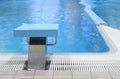 Start place in pool 2 Royalty Free Stock Photo