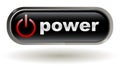 Start - power on - button, vector Royalty Free Stock Photo