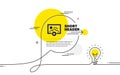 Start presentation simple icon. Photo image thumbnail sign. Vector