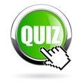 Start quiz vector button Royalty Free Stock Photo