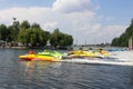 Start of the race UIM World Championship 2018 Ternopil Hydro GP Royalty Free Stock Photo