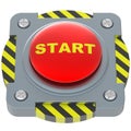 Start red button Royalty Free Stock Photo