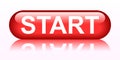 Start red button - vector Royalty Free Stock Photo