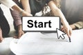 Start Starter Begin Build Launch Motivate First Concept Royalty Free Stock Photo