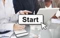 Start Starter Begin Build Launch Motivate First Concept Royalty Free Stock Photo