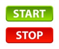 Start stop button Royalty Free Stock Photo