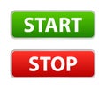 Start stop button Royalty Free Stock Photo