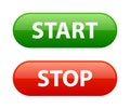 Start stop button Royalty Free Stock Photo