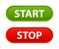 Start stop button Royalty Free Stock Photo