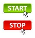Start stop button Royalty Free Stock Photo