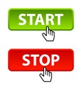 Start stop button Royalty Free Stock Photo