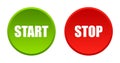 Start stop button Royalty Free Stock Photo