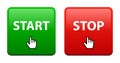 Start stop button Royalty Free Stock Photo