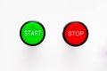 Start stop buttons Royalty Free Stock Photo