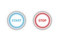 Start stop power button Royalty Free Stock Photo
