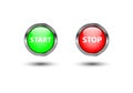 Start stop power button Royalty Free Stock Photo