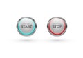 Start stop power button Royalty Free Stock Photo