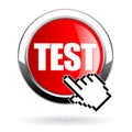 Start test vector web button Royalty Free Stock Photo