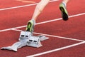 Start in track and field Royalty Free Stock Photo