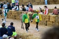 Start of the truffle fair in Alba (Cuneo), has been held for more than 50 years, the donkey race Royalty Free Stock Photo