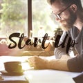 Start Up Business Enterprise Ideas Launch Mission Concept Royalty Free Stock Photo