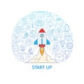 Start up business project banner