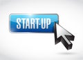 Start-up button sign concept illustration Royalty Free Stock Photo