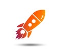 Start up icon. Startup business rocket sign.