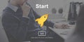 Start Up Launch Beginning Inception Starting Concept Royalty Free Stock Photo