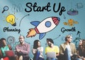 Start up Launch Ideas Motivation Mission Concept