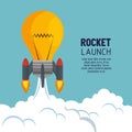 Start up launcher bulb rocket