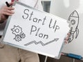 Start Up Plan Launch Business Ideas Creativity Concept is shown on the photo using the text Royalty Free Stock Photo
