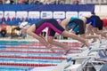 Start of women freestyle swimming competitions