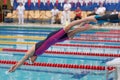 Start of women freestyle swimming competitions