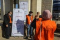 Register Palestinian citizens in preparation for the parliamentary and presidential elections next May