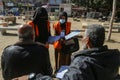 Register Palestinian citizens in preparation for the parliamentary and presidential elections next May