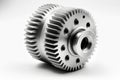 Starter pinion. Car component on clear background. Generative AI. Royalty Free Stock Photo