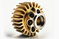 Starter pinion. Car component on clear background. Generative AI. Royalty Free Stock Photo